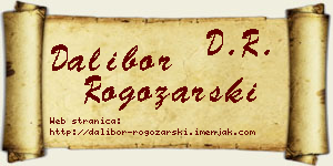 Dalibor Rogožarski vizit kartica
